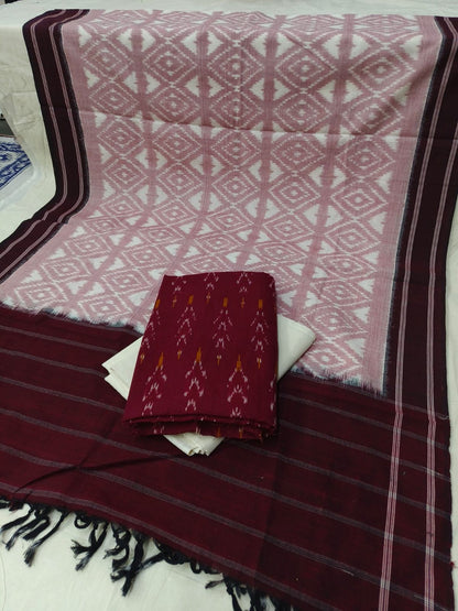 Double Ikat Cotton Dress Material