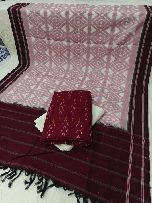 Double Ikat Cotton Dress Material