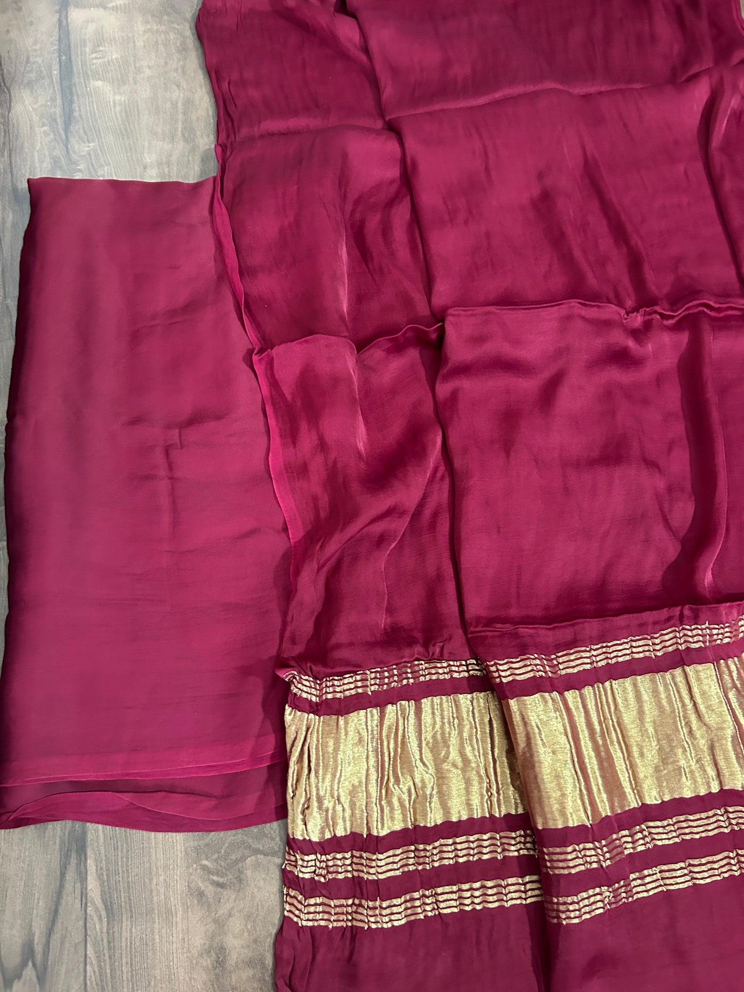 Modal Silk Dress Material with Tissue Pallu Dupatta