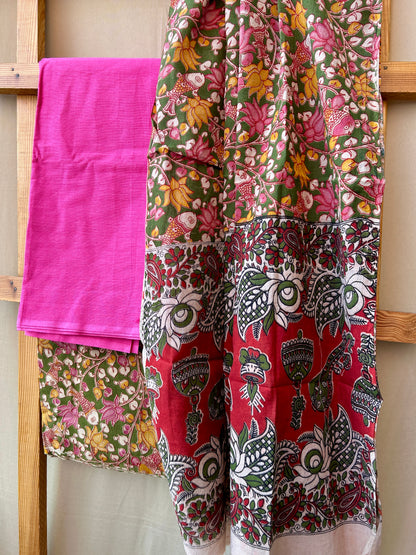 Kalamkari Cotton Dress Material