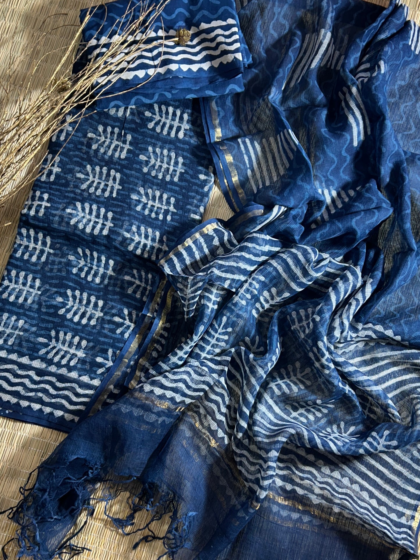 Hand BlockPrint Kota Doriya Dress Material