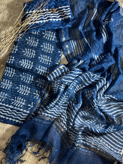 Hand BlockPrint Kota Doriya Dress Material