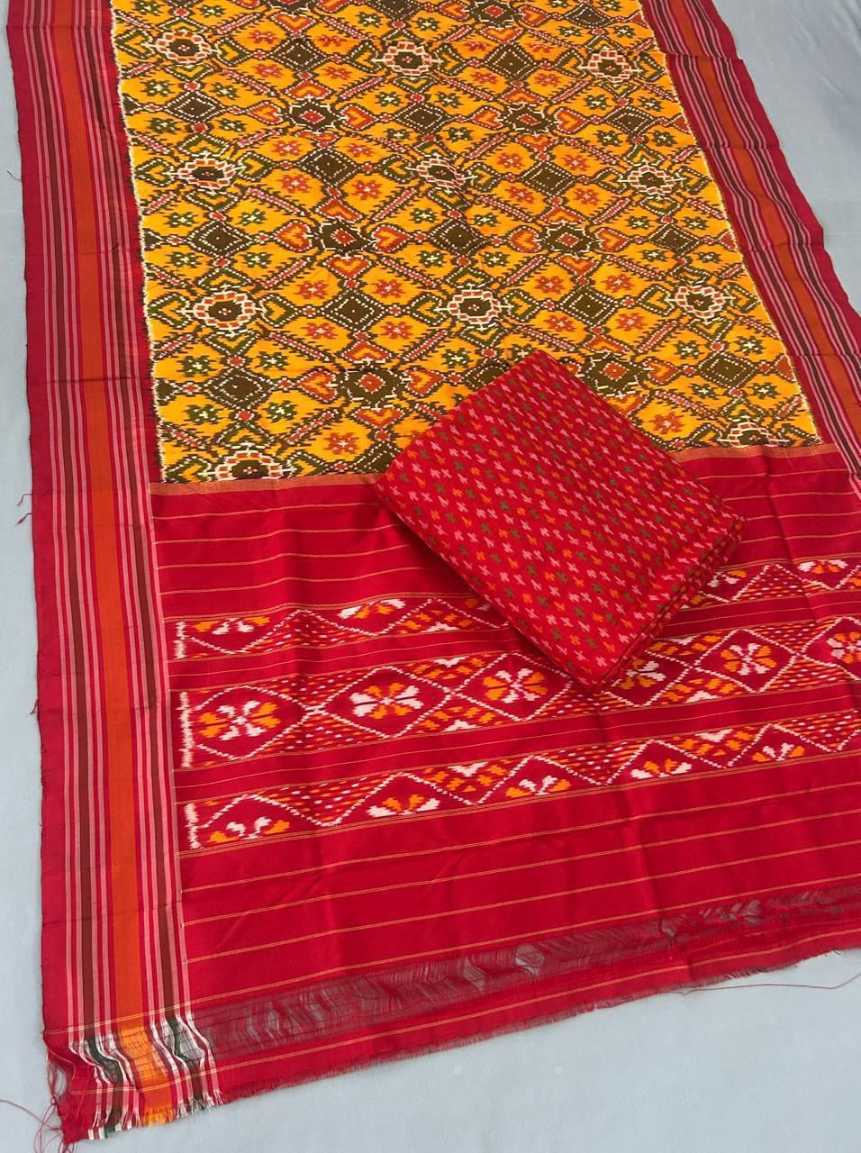 Pochampally Pure Silk Dress Material