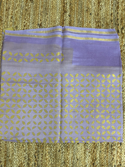 Appliqué Work Chanderi Silk Kurti Fabric