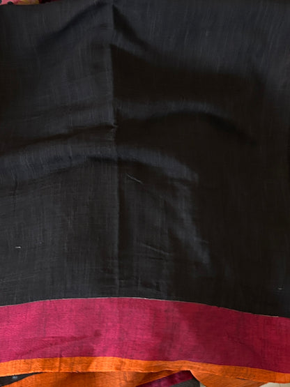 Bengal Cotton Saree in Weaving with Blouse