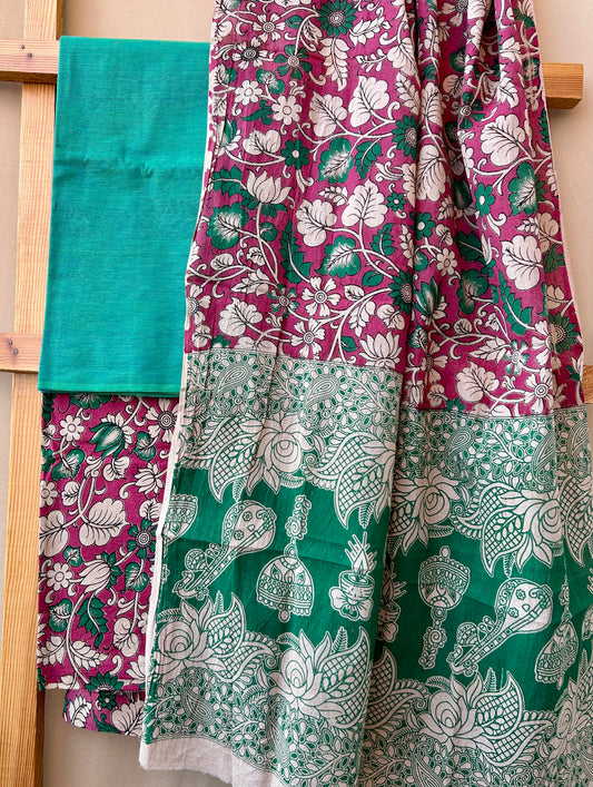 Kalamkari Cotton Dress Material