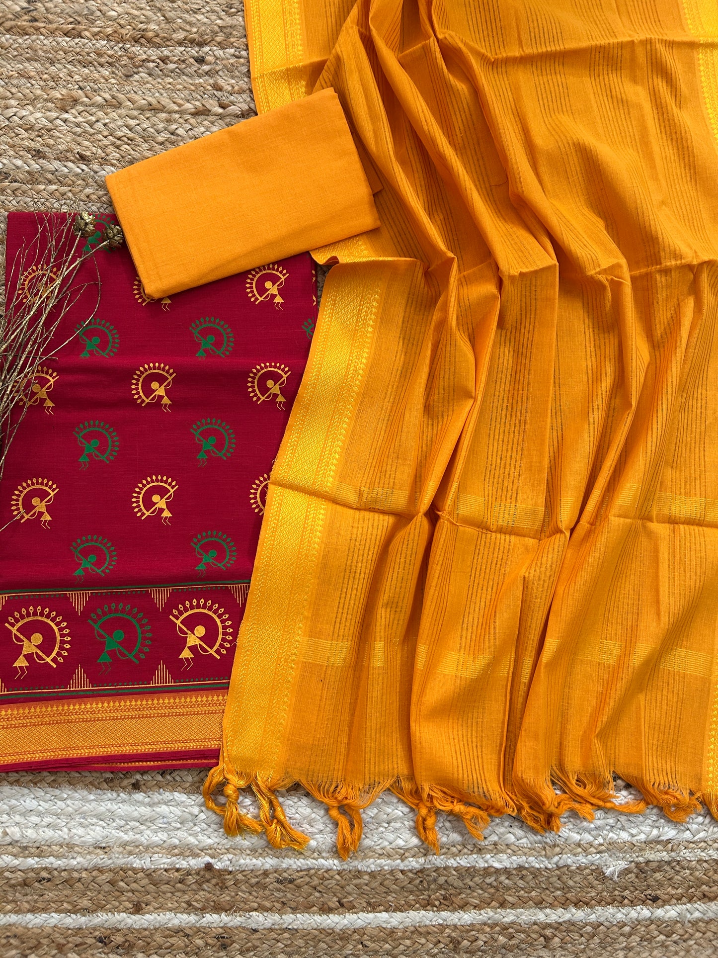 Mangalagiri Cotton Dress Material