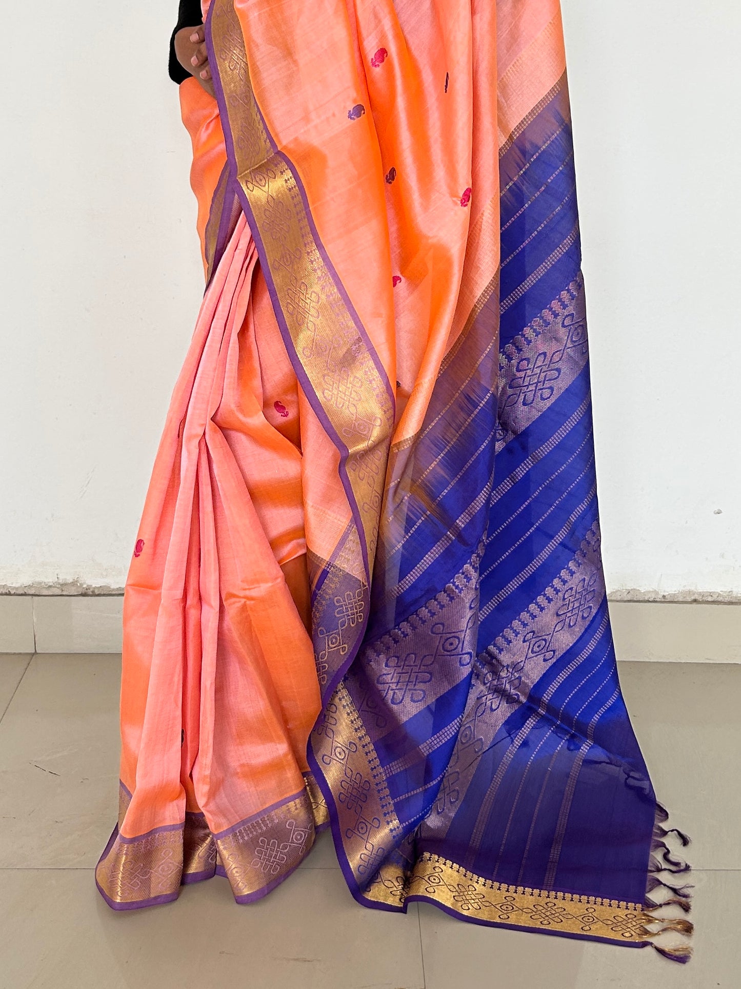 Arani Silk Saree with All over bootis