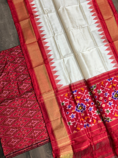 Pochampally Pure Silk Dress Material
