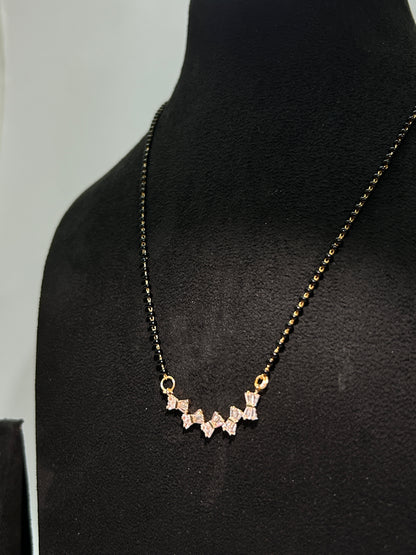 Mangalsutra with diamonds