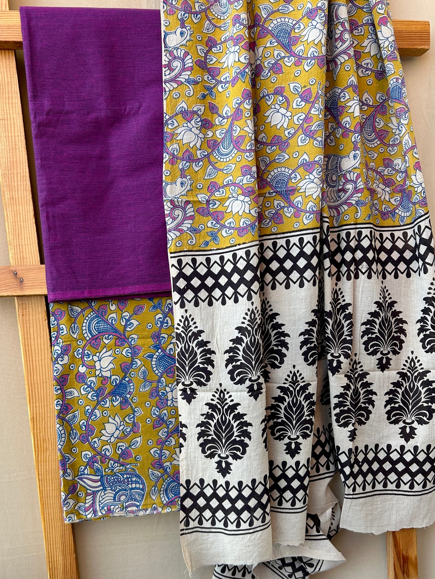 Kalamkari Cotton Dress Material