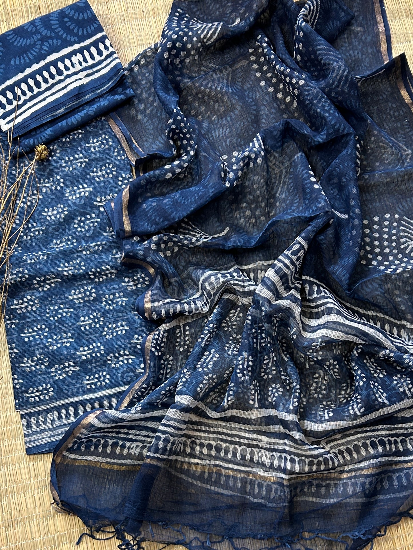 Hand BlockPrint Kota Doriya Dress Material