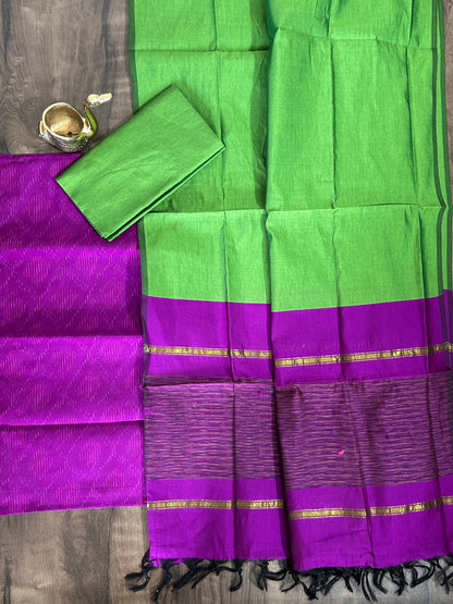 Ikat Cotton Silk Dress Material