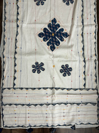 Appliqué Work and Mirror Work Cotton Dupatta