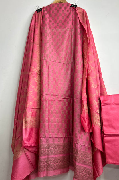 Banarasi Silk Cotton Dress Material