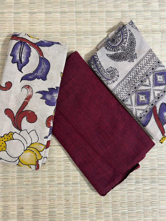 Kalamkari Cotton Dress Material