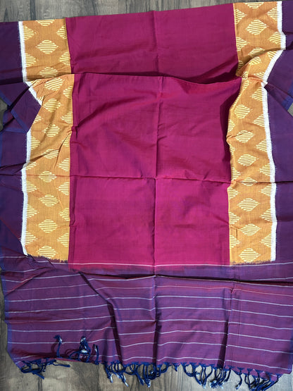 Ikat Mercerized Cotton Dupatta