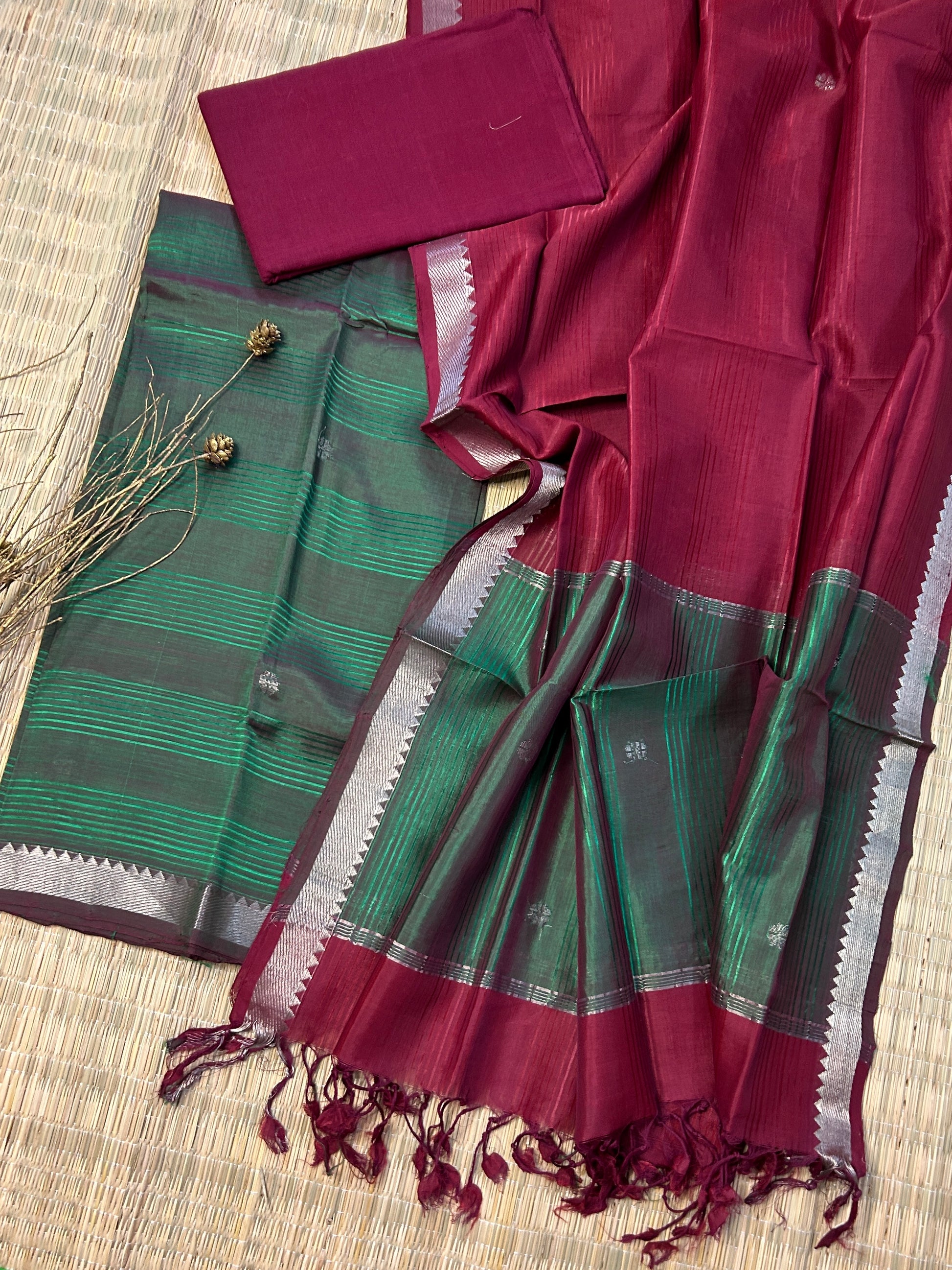 Mangalagiri Silk Dress Material