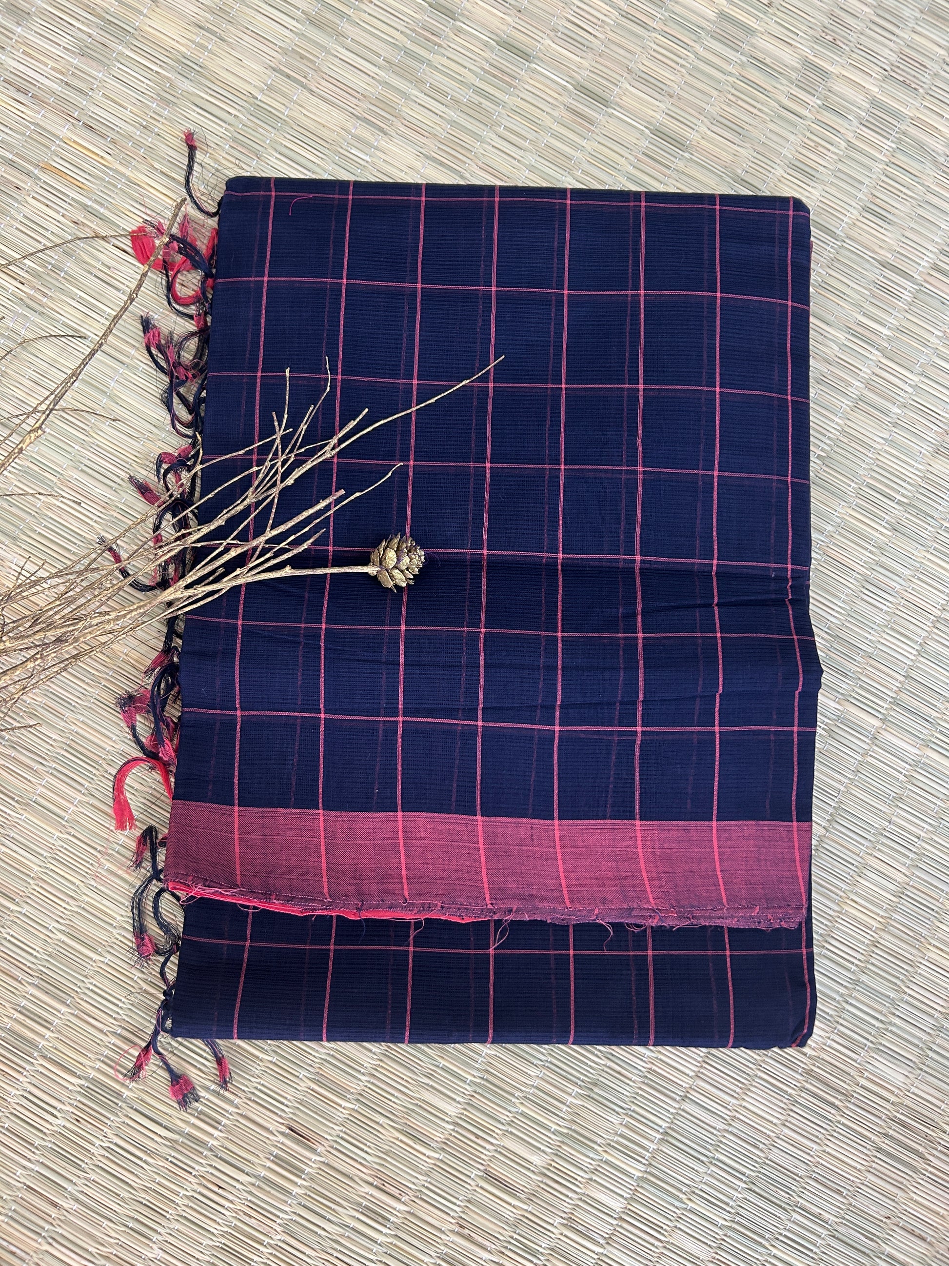 Mangalagiri Cotton Hand Woven  Saree