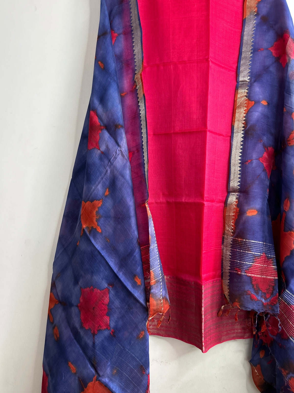 Mangalagiri Silk Cotton Dress Material