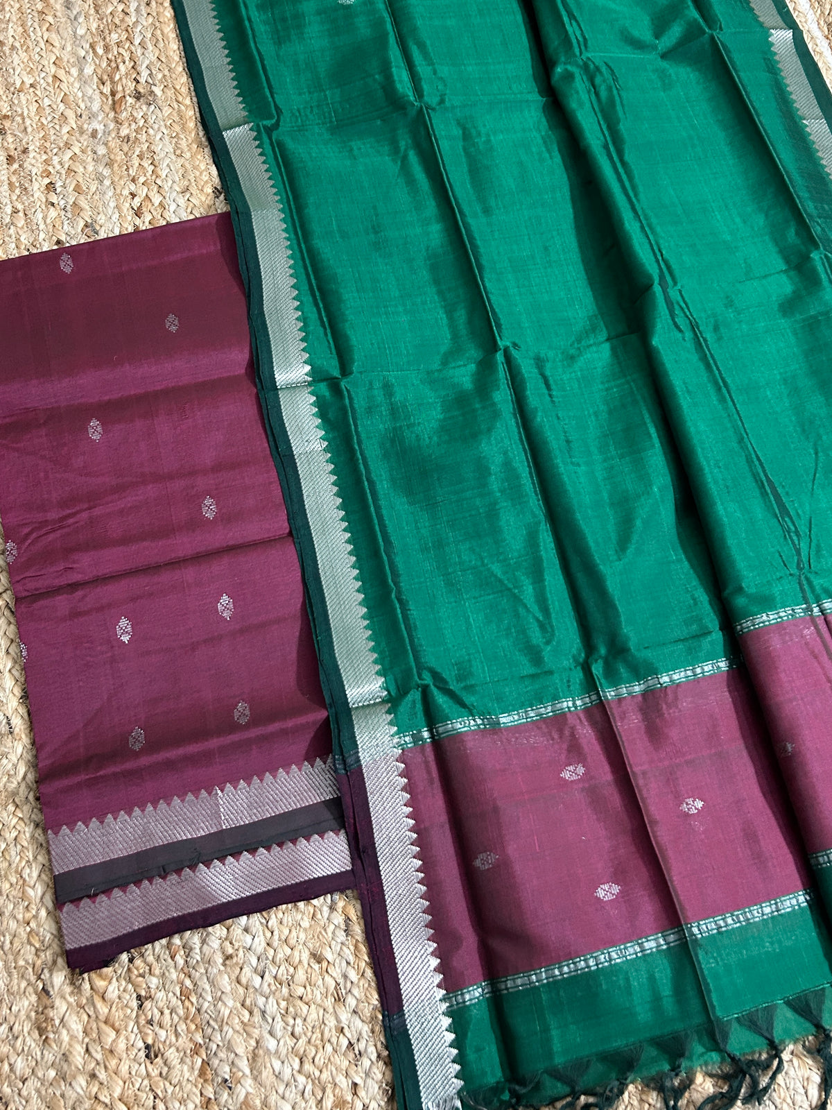 Mangalagiri Silk Cotton Dress Material