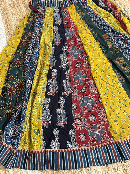 Ajrakh Cotton Skirt