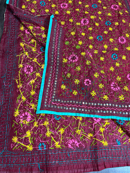 Phulkari Chanderi Dupatta