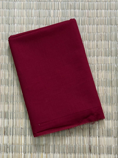 Maroon Cotton Fabric (1 Meter 90cm)(fab 89)