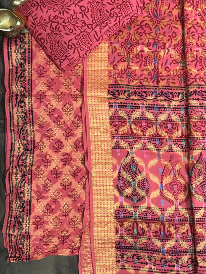 Bagh Print Cotton Dress Material