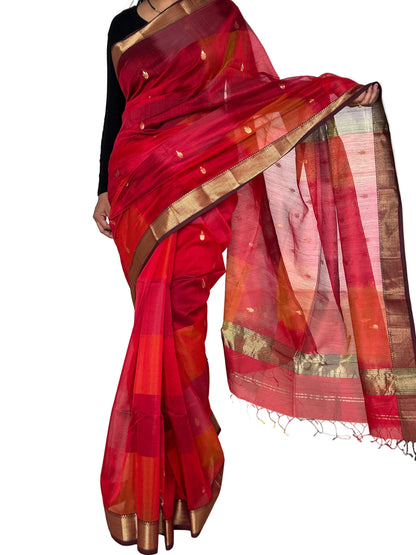 Maheshwari Silk Saree with Blouse