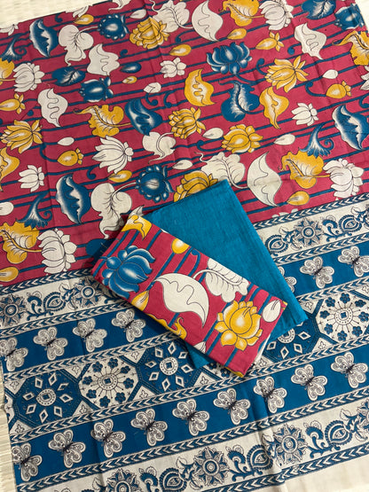 Kalamkari Cotton Dress Material