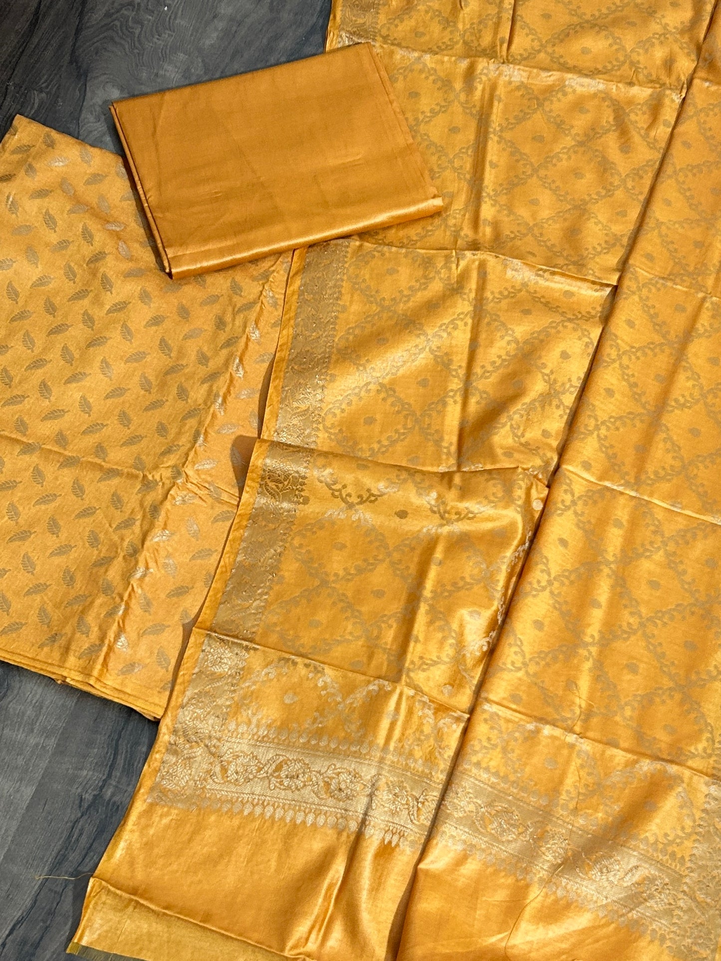 Banarasi Silk Cotton Dress Material