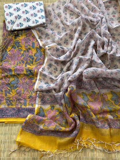 Hand BlockPrint Kota Doriya Dress Material