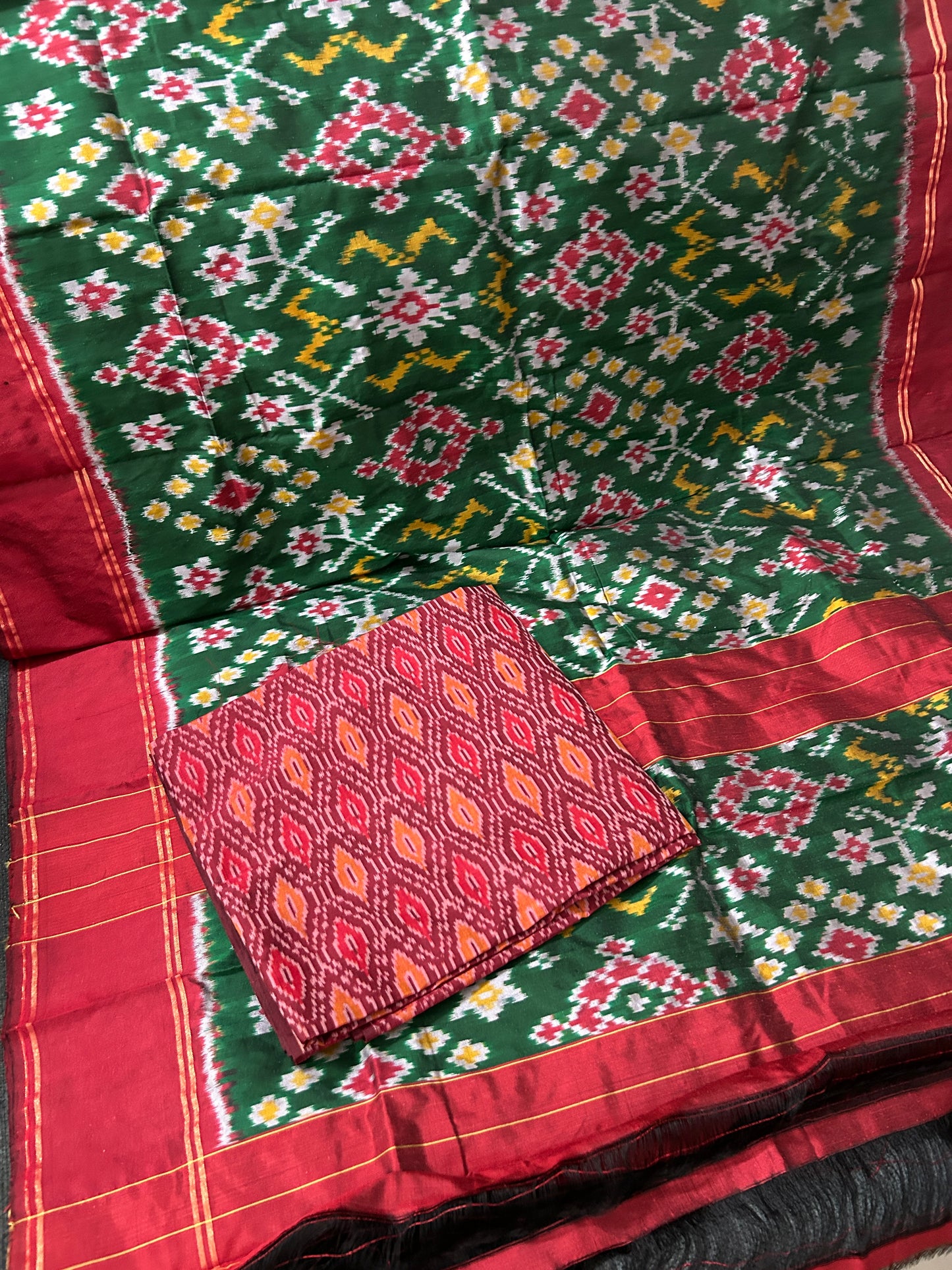 Pochampally Pure Silk Dress Material