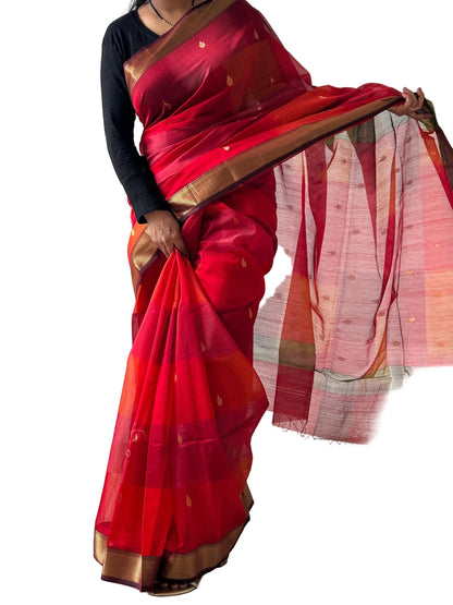 Maheshwari Silk Saree with Blouse
