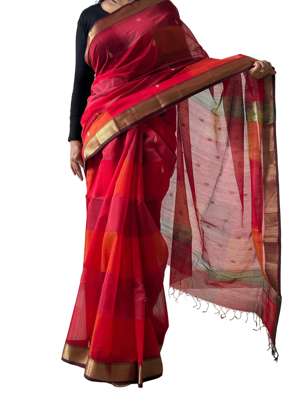 Maheshwari Silk Saree with Blouse
