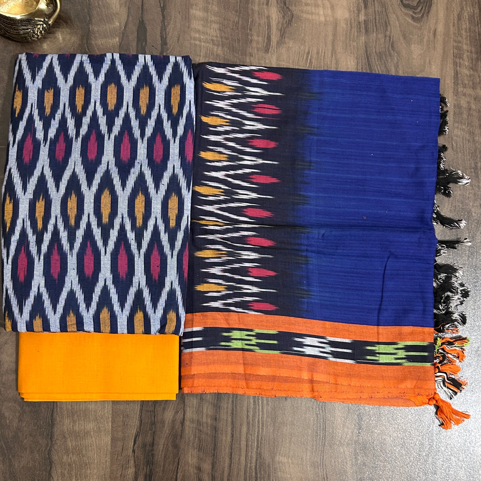 Ikat Cotton Dress Material
