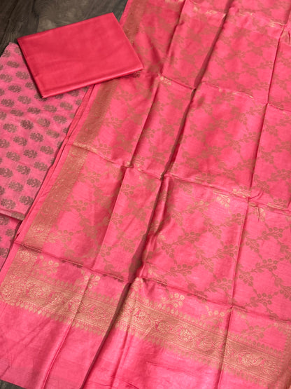 Banarasi Silk Cotton Dress Material