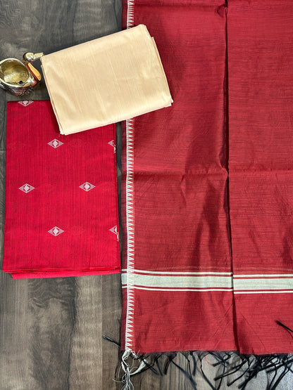 Blend Cotton Silk Dress Material