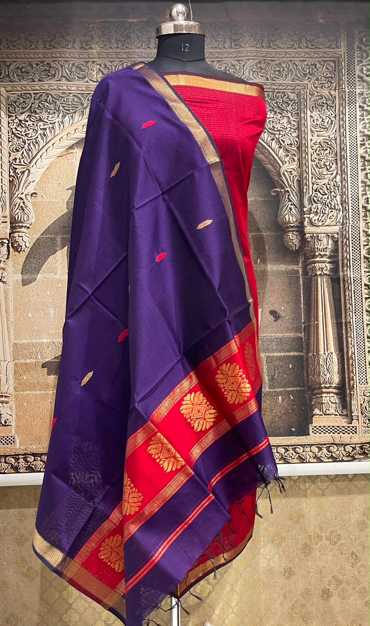 Maheshwari Silk Dress Material
