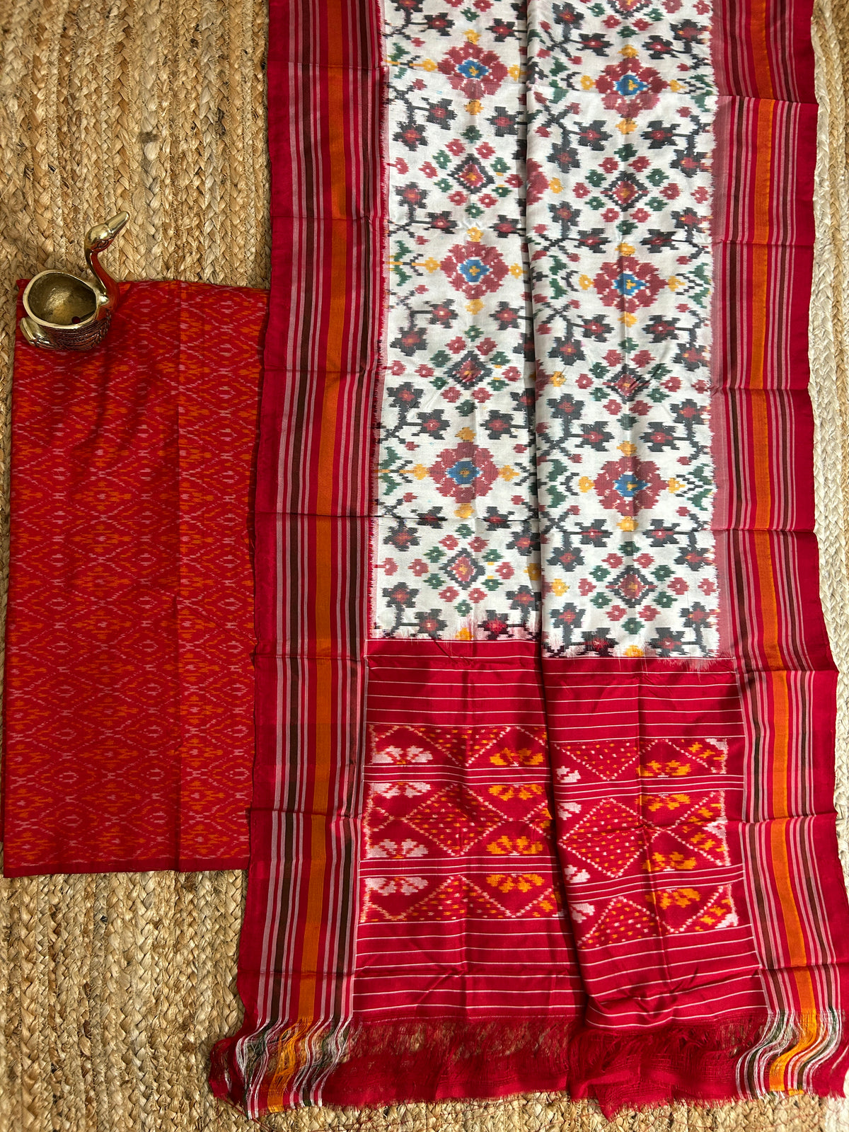 Pochampally Pure Silk Dress Material