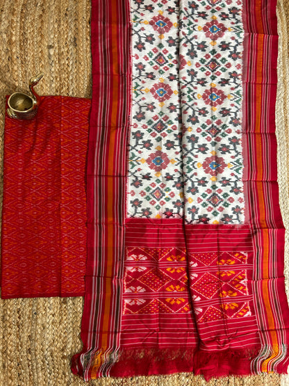 Pochampally Pure Silk Dress Material