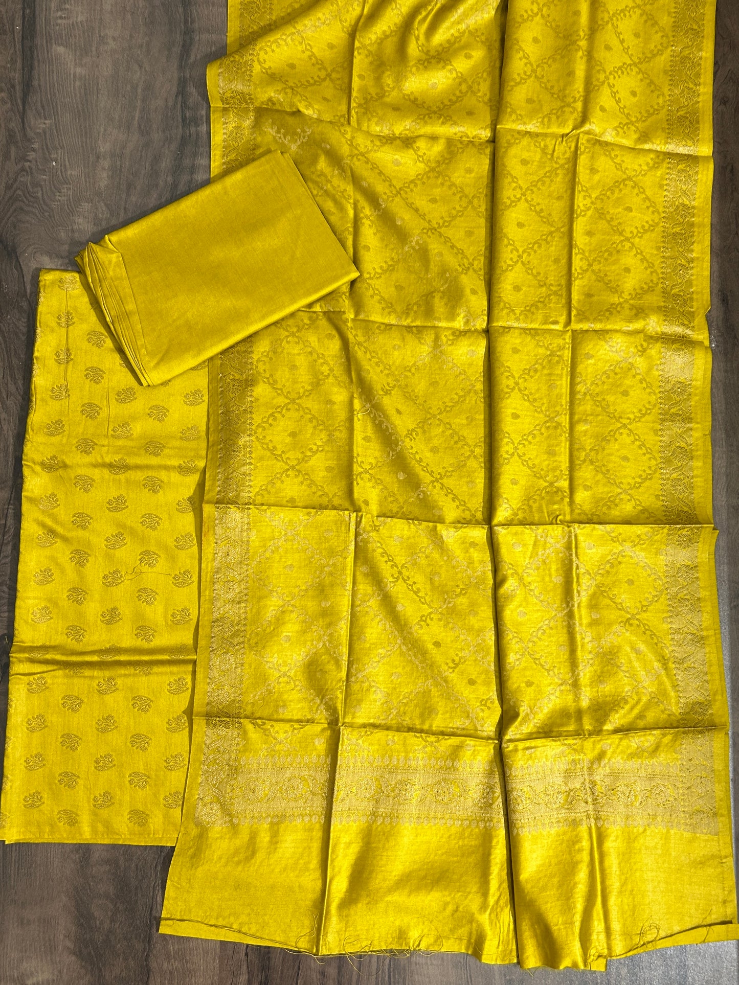 Banarasi Silk Cotton Dress Material