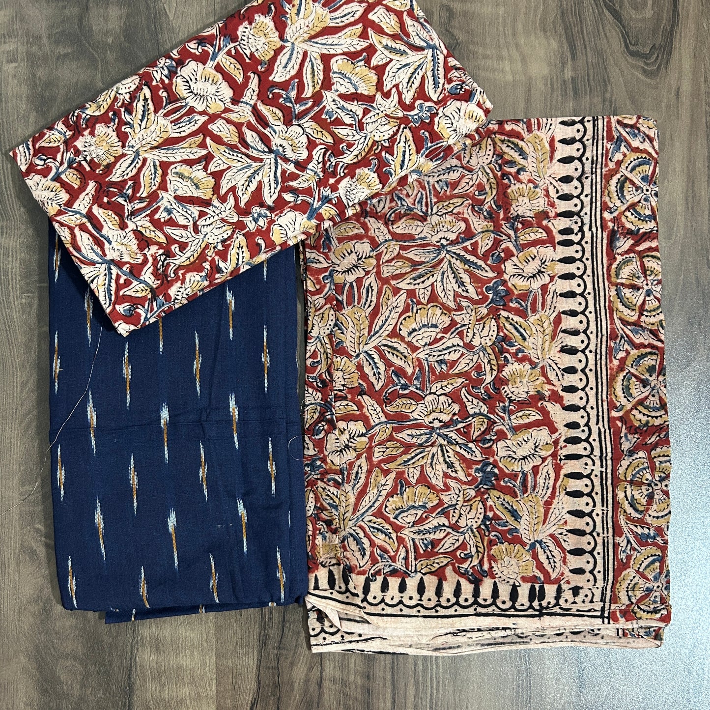 Ikat - Kalamkari Cotton Dress Material
