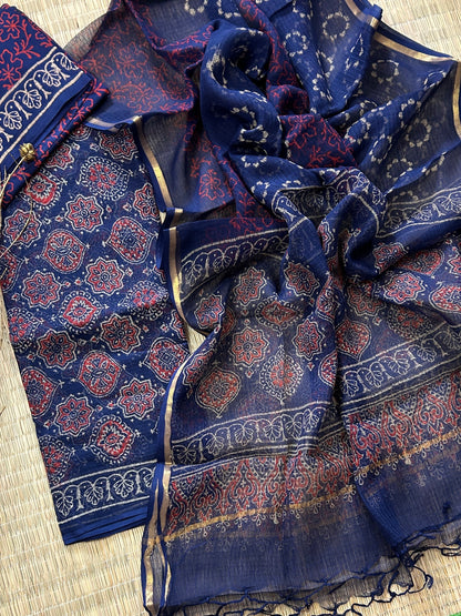 Hand BlockPrint Kota Doriya Dress Material