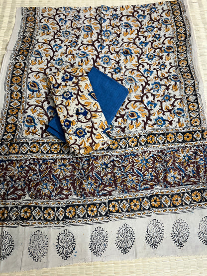 Kalamkari Cotton Dress Material