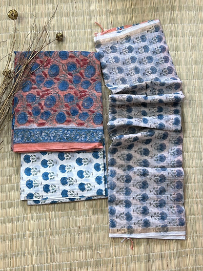 Hand BlockPrint Kota Doriya Dress Material