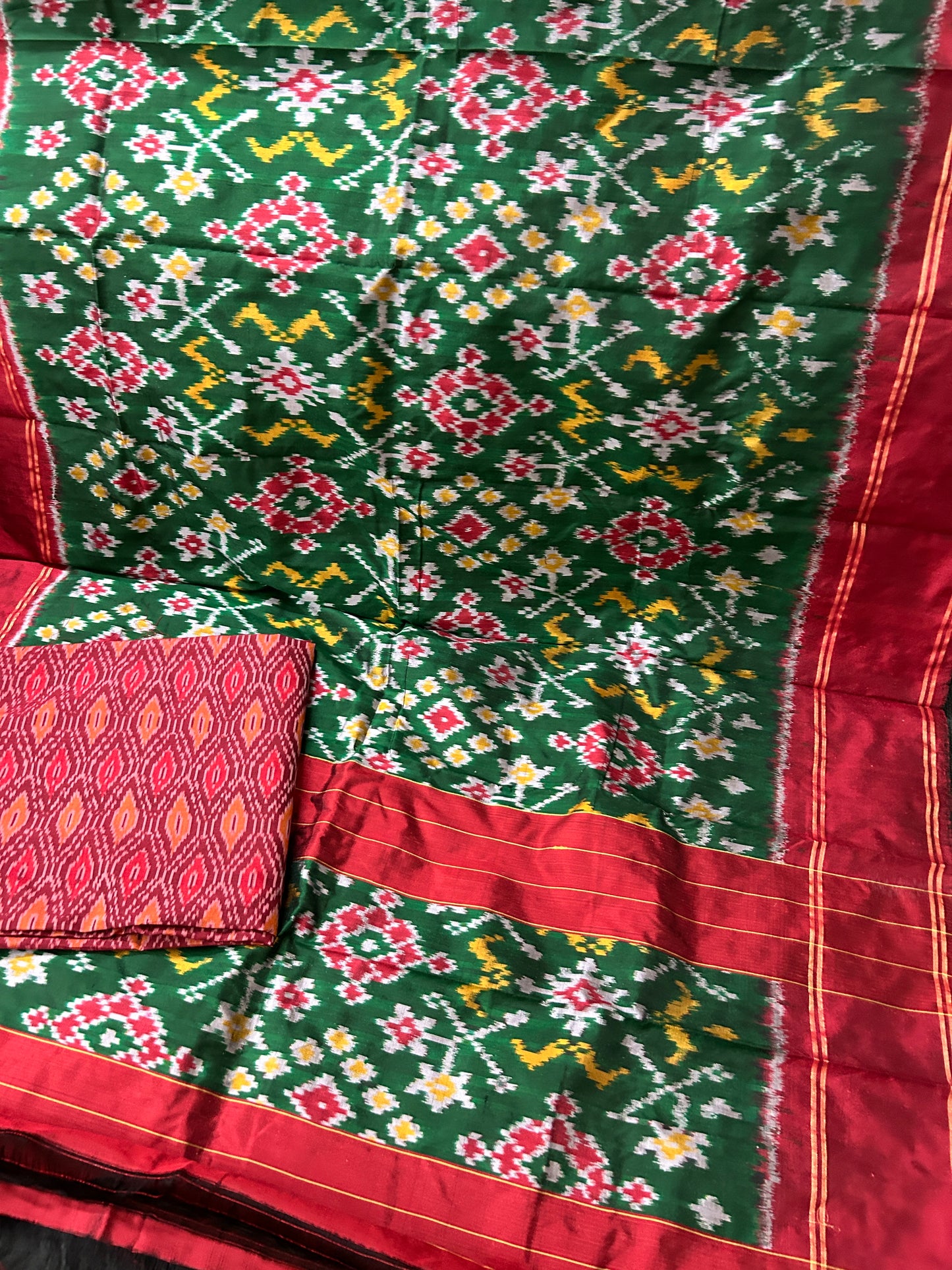 Pochampally Pure Silk Dress Material