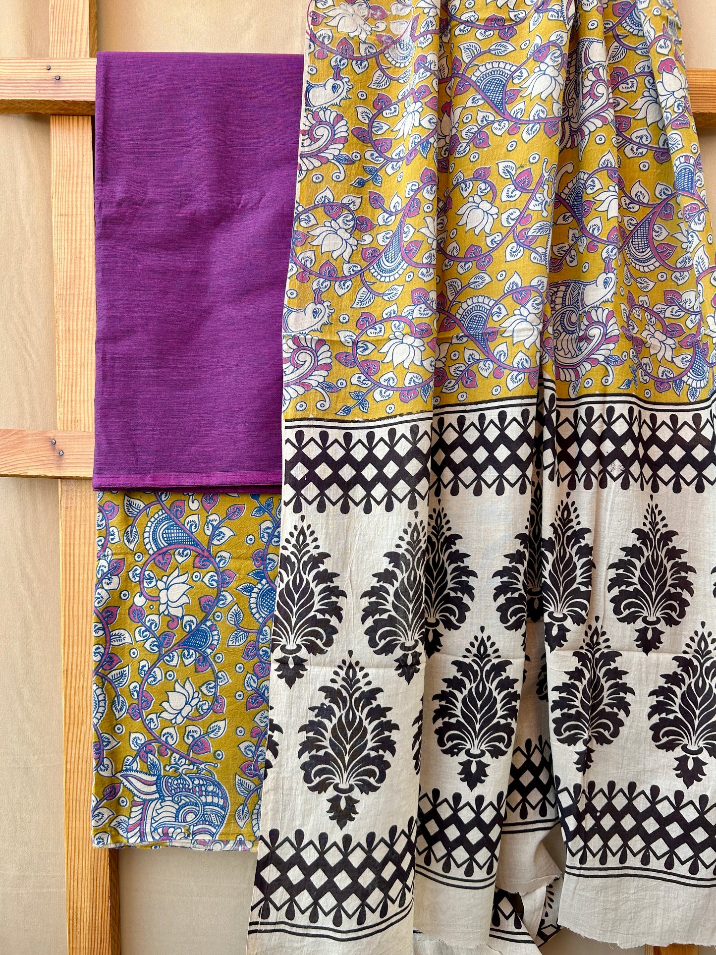 Kalamkari Cotton Dress Material