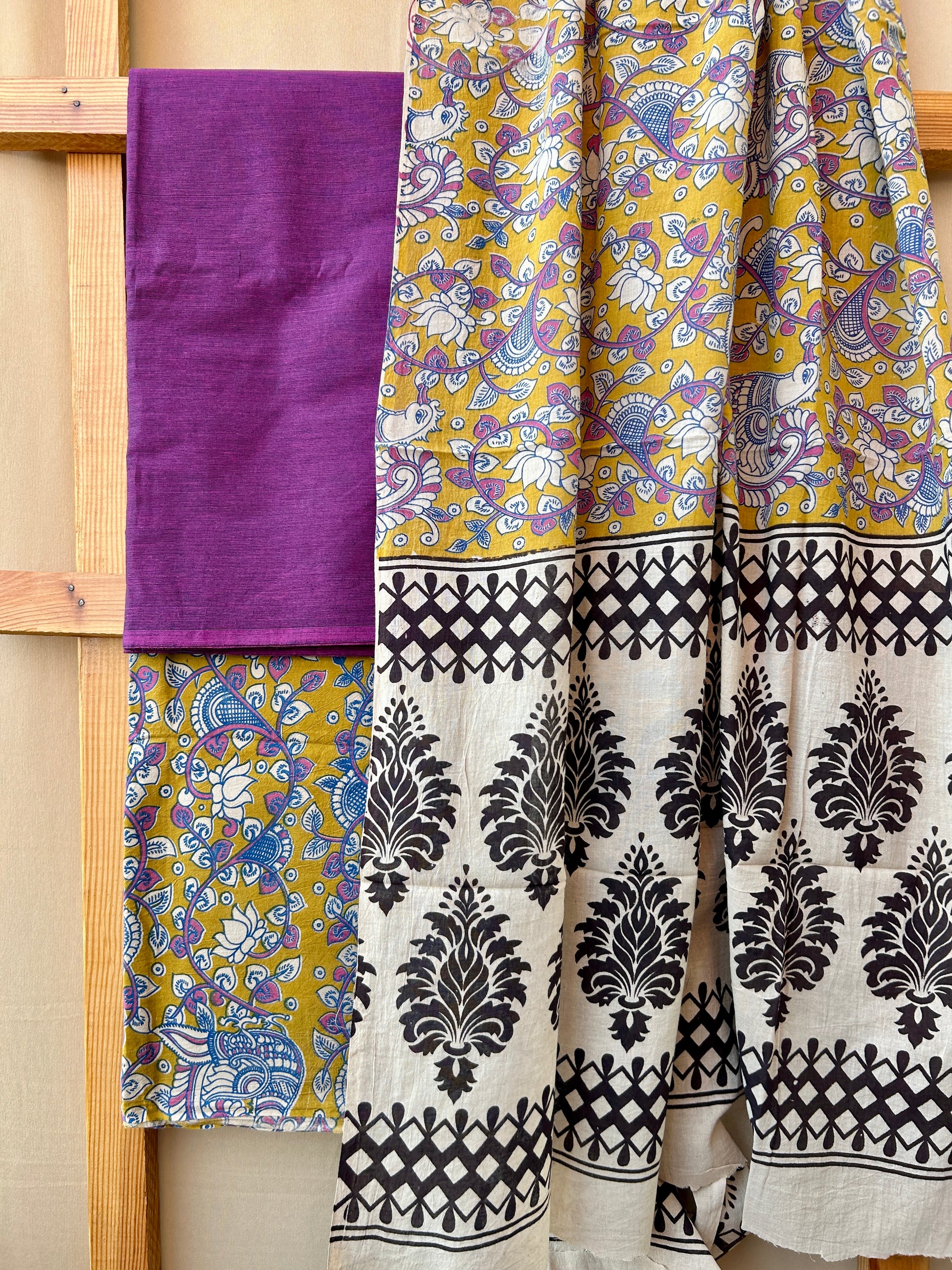 Kalamkari Cotton Dress Material